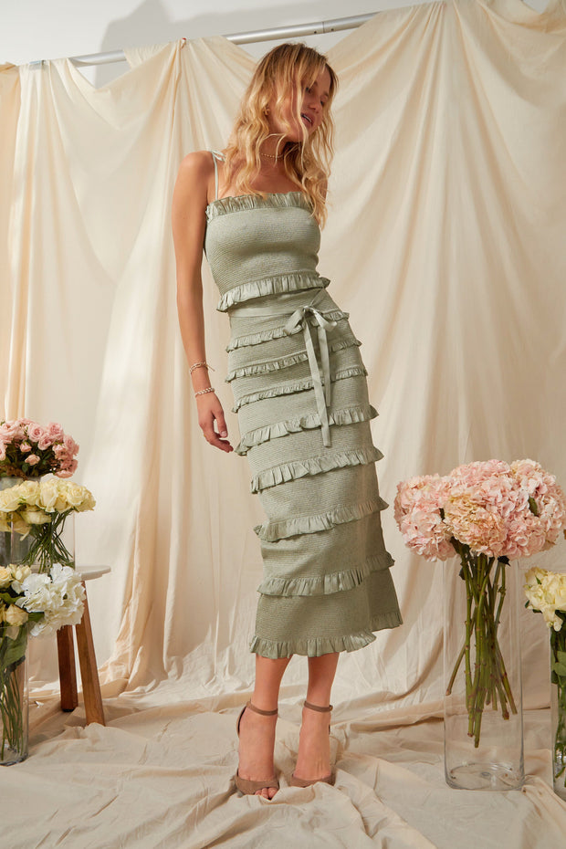 The Lily Dress in Sage