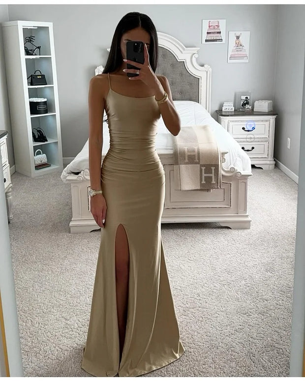 2024ss Strapless long dress