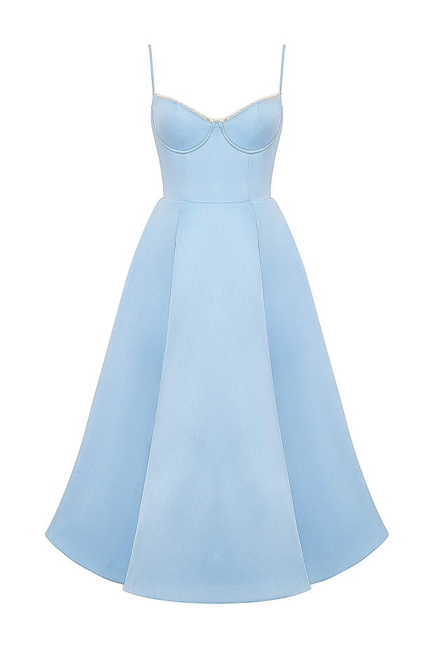 SELENE MIDI DRESS - BLUE