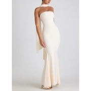 Sexy halter wrap hip slim-fit dress