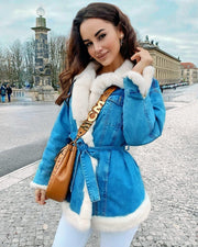 Winter Fashion Fur Collar Coat