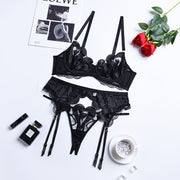 Women's Summer New Lace Mesh Embroidered Sexy Underwear