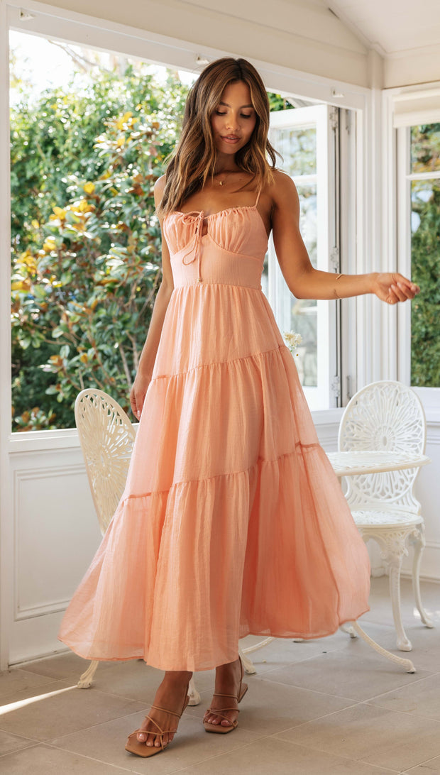 Julia Maxi Dress (Apricot)