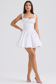 RHEA MINI DRESS - WHITE