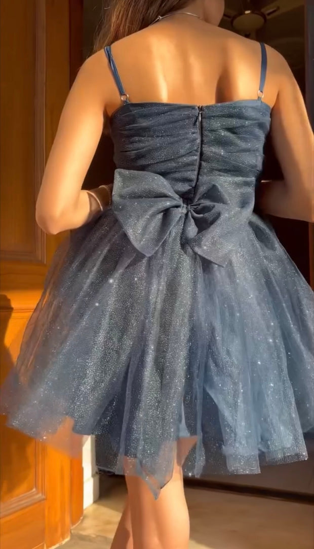Solid Color Sexy Bandeau One-Shoulder Skirt