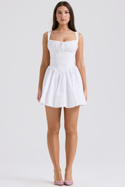 RHEA MINI DRESS - WHITE