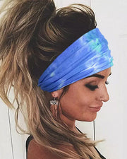 Tie Dye Yoga Wide Headband