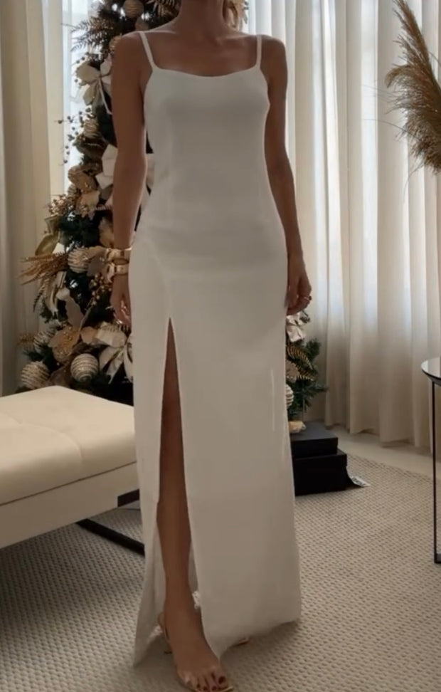 Sexy Slim-Fit Low-Cut Backless Slip Dress