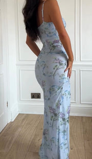 Sexy Sling Slim Floral Slimming Dress