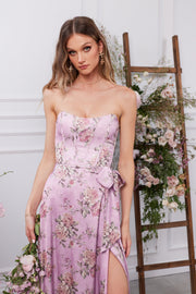 The Cecilia Dress in Lilac Tapestry Rose