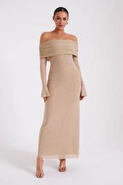 AURELIA MAXI DRESS - BEIGE