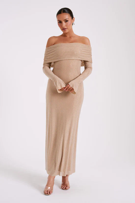 AURELIA MAXI DRESS - BEIGE