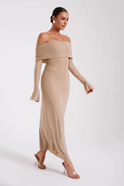 AURELIA MAXI DRESS - BEIGE