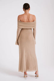 AURELIA MAXI DRESS - BEIGE