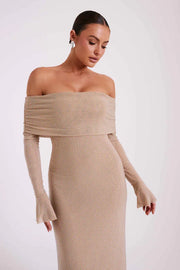 AURELIA MAXI DRESS - BEIGE