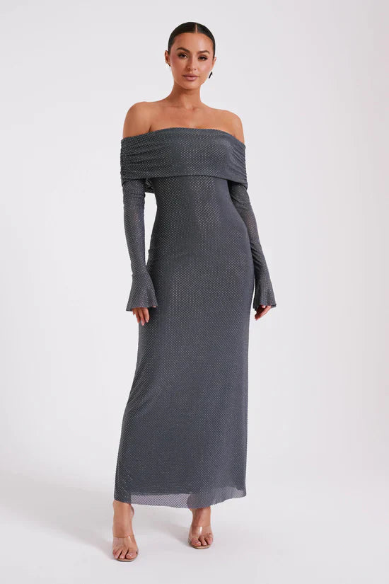 AURELIA MAXI DRESS - GRAY