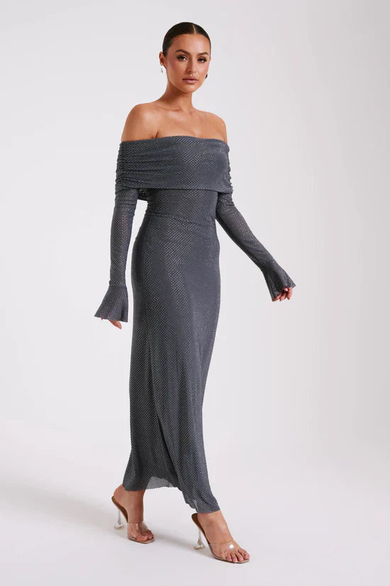 AURELIA MAXI DRESS - GRAY