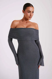 AURELIA MAXI DRESS - GRAY