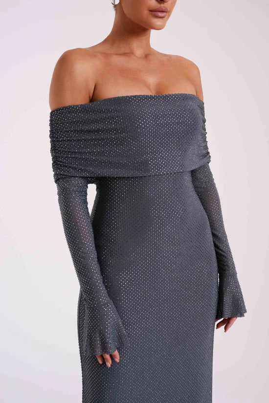 AURELIA MAXI DRESS - GRAY