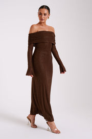 AURELIA MAXI DRESS - CHOCOLATE