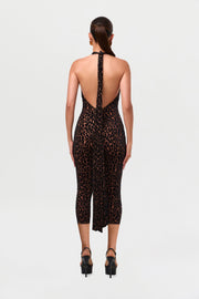 Burnout Halter Capri Jumpsuit