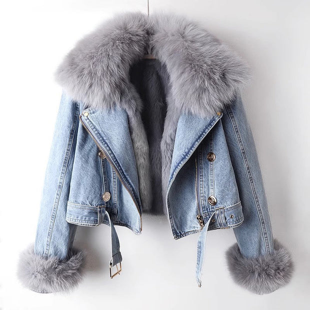 Luxurious Denim Coat