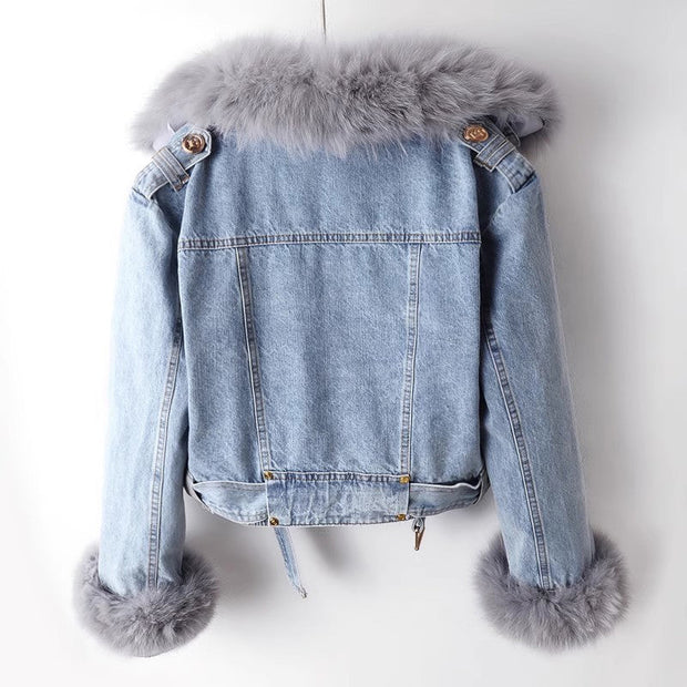 Luxurious Denim Coat