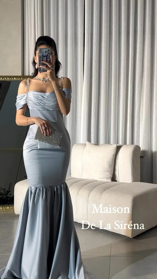 Sexy off-the-Shoulder Waist Tight Leg Dress