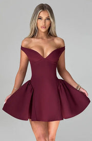 Low-Cut Strapless Sexy off-Shoulder Sleeveless Dress Slimming Skirt