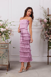 The Lily Dress in Mauve Mist