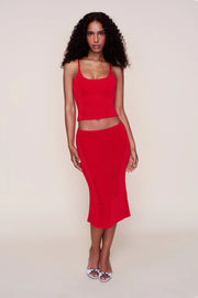 Ruby Tank & Midi Skirt Set
