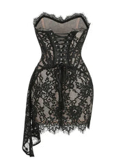 ARIANA CORSET MINI DRESS - BLACK