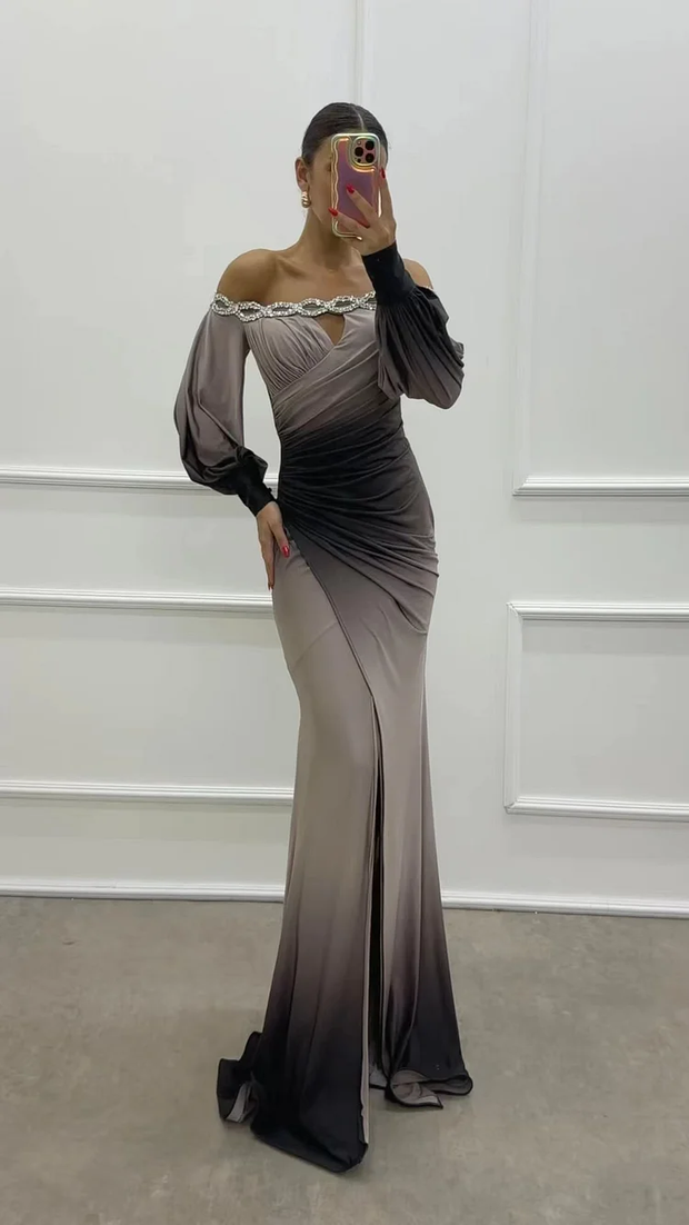 Fashion off-Shoulder Temperament Elegant Dress