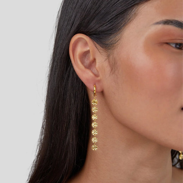 Amari 18K Gold Disc Earrings