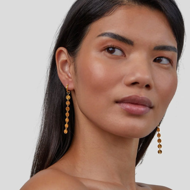 Amari 18K Gold Disc Earrings