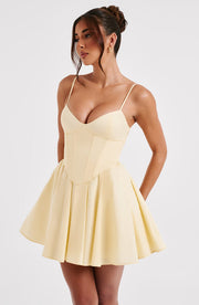 Analeigh Mini Dress - Lemon