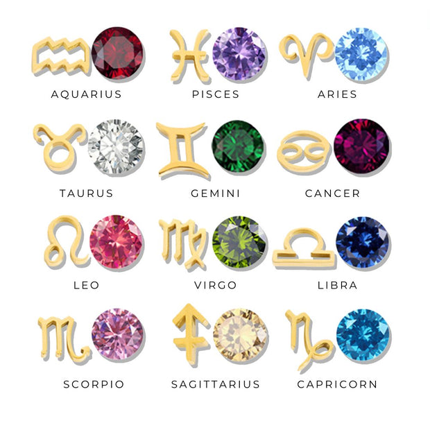 Astria Zodiac Birthstone Necklace