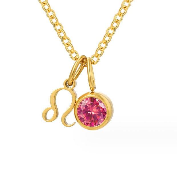 Astria Zodiac Birthstone Necklace