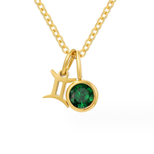 Astria Zodiac Birthstone Necklace