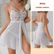 Sexy Sling Lace Pure Desire Seduction Pajamas Hollow Out See-through