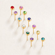 Birthstone Stud Earrings