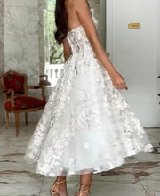 Tube Top Sexy Embroidered Lace Dress
