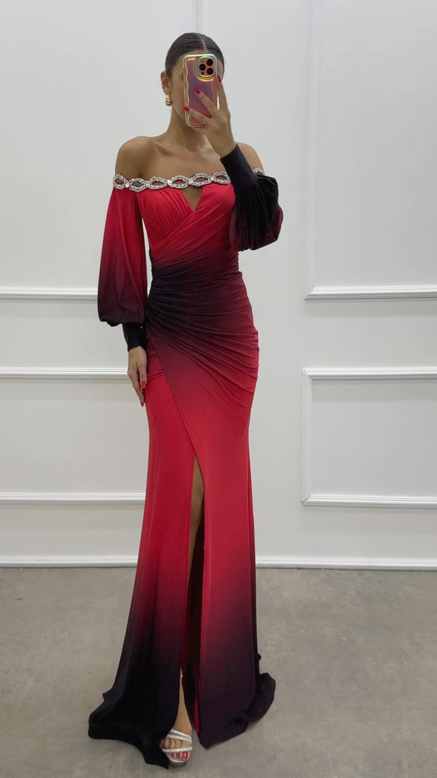 Fashion off-Shoulder Temperament Elegant Dress