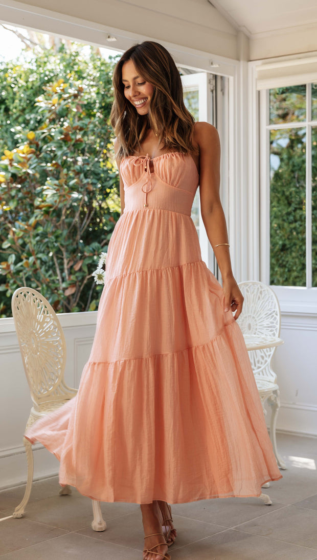 Julia Maxi Dress (Apricot)