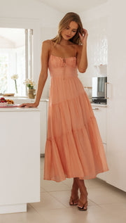 Julia Maxi Dress (Apricot)