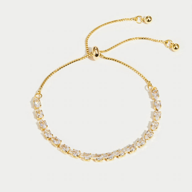 Celine Gold Crystal Bracelet