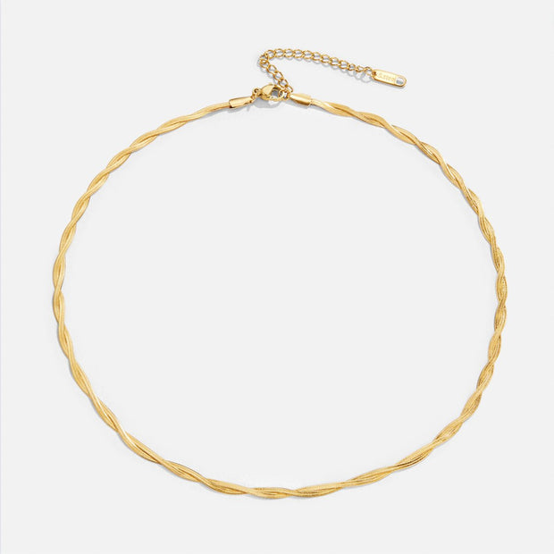 Chiara Twist Snake Chain Necklace