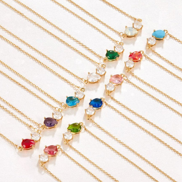 Crystal Birthstone Necklace