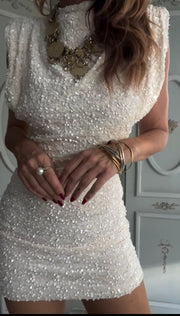 Sleeveless Excellent Sequin Mini Dress