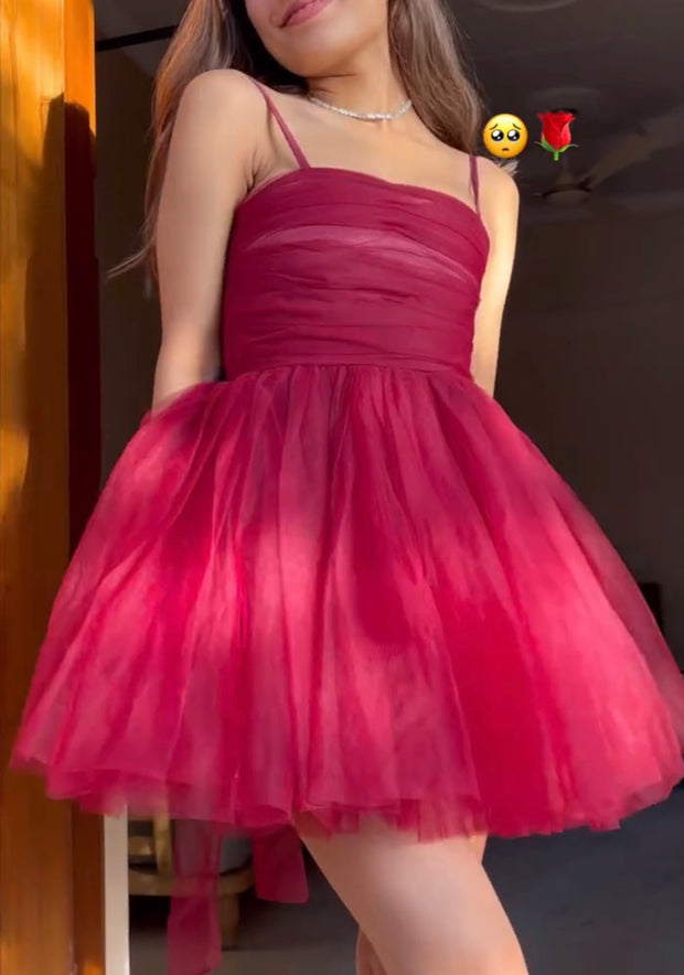 Solid Color Sexy Bandeau One-Shoulder Tight-Fitting Cinched Skirt
